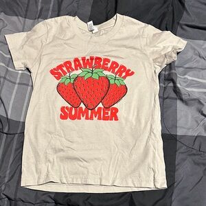 Strawberry Summer Kids T-Shirt - Beige